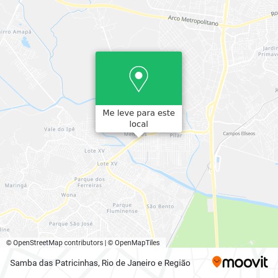 Samba das Patricinhas mapa