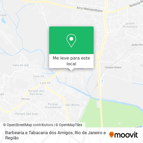 Barbearia e Tabacaria dos Amigos mapa