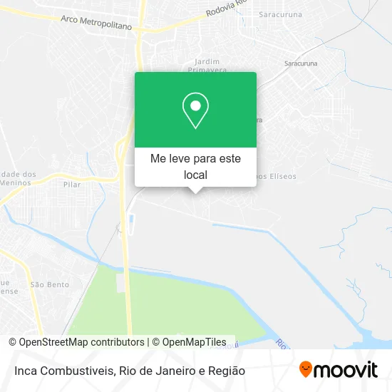 Inca Combustiveis mapa