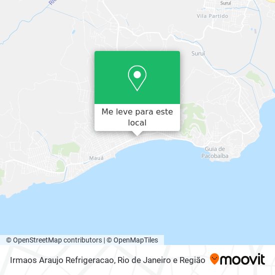 Irmaos Araujo Refrigeracao mapa