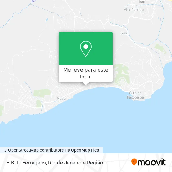 F. B. L. Ferragens mapa