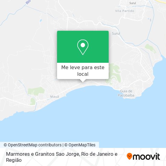 Marmores e Granitos Sao Jorge mapa