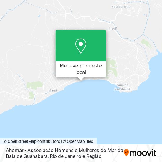 Ahomar - Associação Homens e Mulheres do Mar da Baía de Guanabara mapa