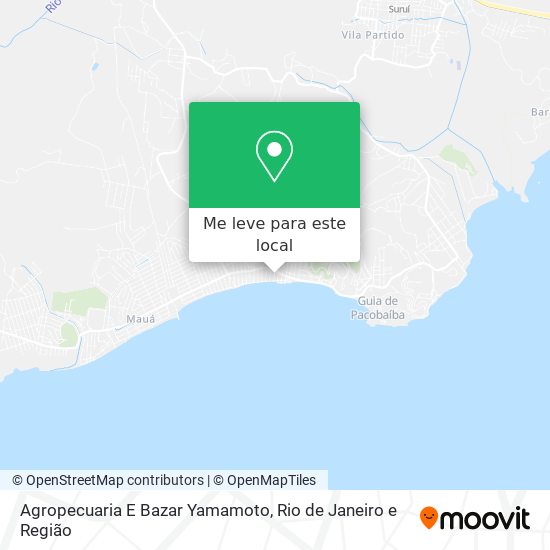 Agropecuaria E Bazar Yamamoto mapa