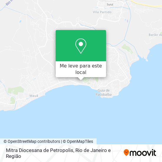 Mitra Diocesana de Petropolis mapa