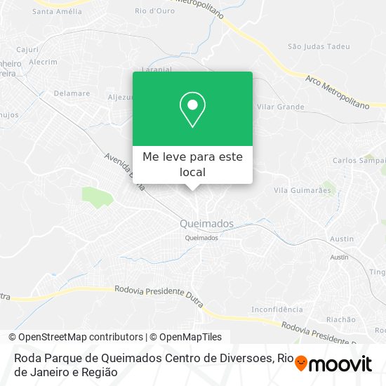 Roda Parque de Queimados Centro de Diversoes mapa
