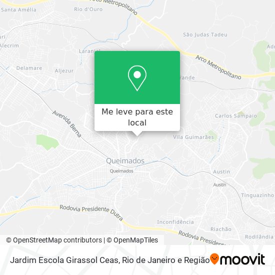 Jardim Escola Girassol Ceas mapa