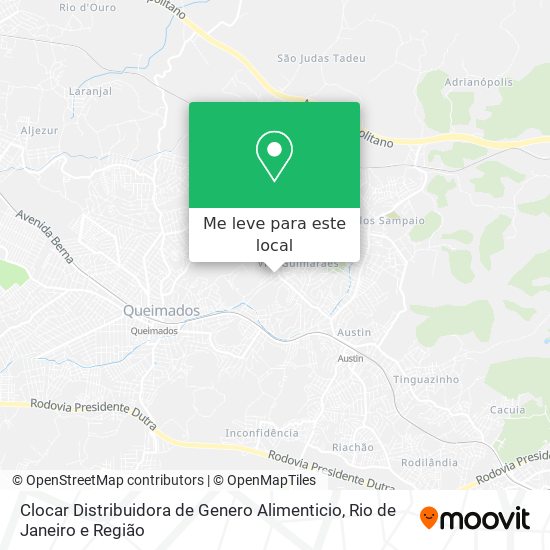 Clocar Distribuidora de Genero Alimenticio mapa