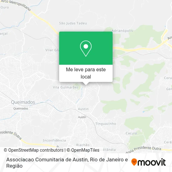 Associacao Comunitaria de Austin mapa