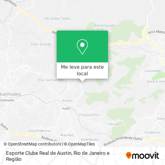 Esporte Clube Real de Austin mapa