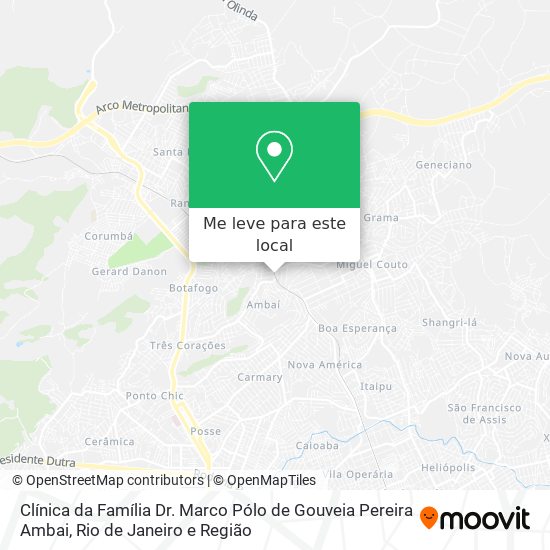 Clínica da Família Dr. Marco Pólo de Gouveia Pereira Ambai mapa