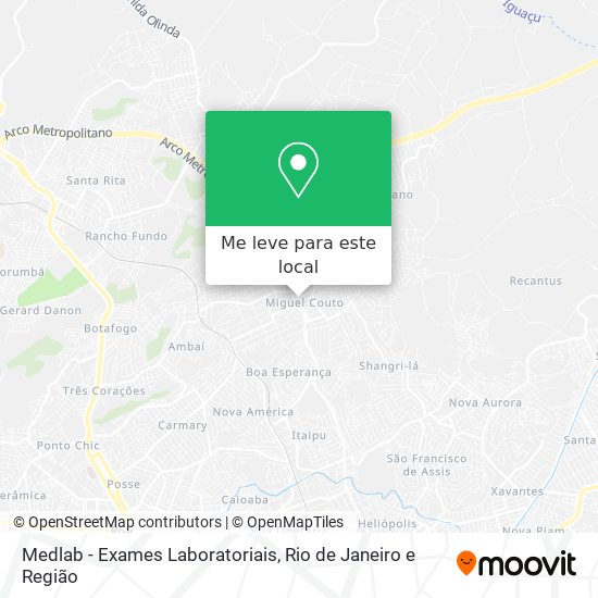 Medlab - Exames Laboratoriais mapa