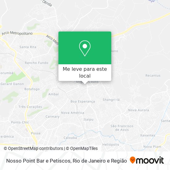 Nosso Point Bar e Petiscos mapa