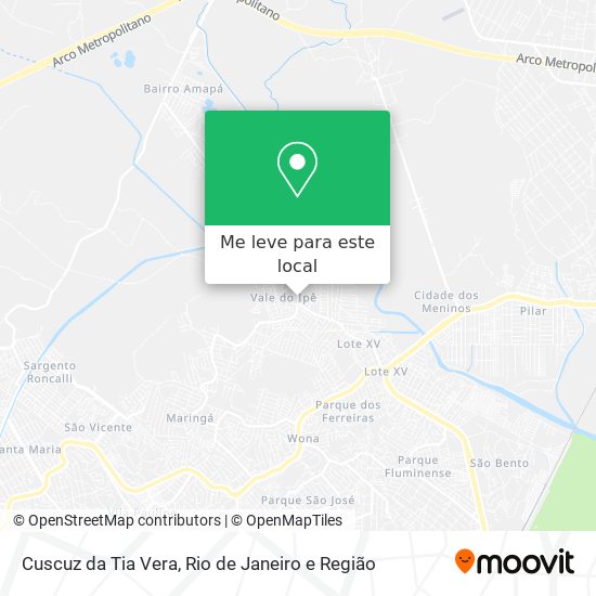 Cuscuz da Tia Vera mapa