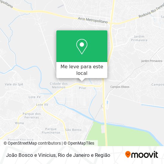 João Bosco e Vinicius mapa