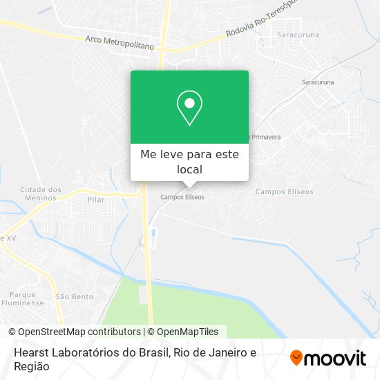 Hearst Laboratórios do Brasil mapa