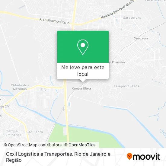 Oxxil Logistica e Transportes mapa