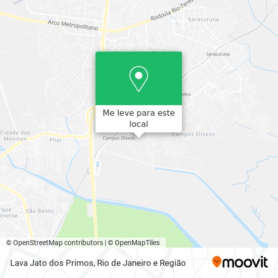Lava Jato dos Primos mapa