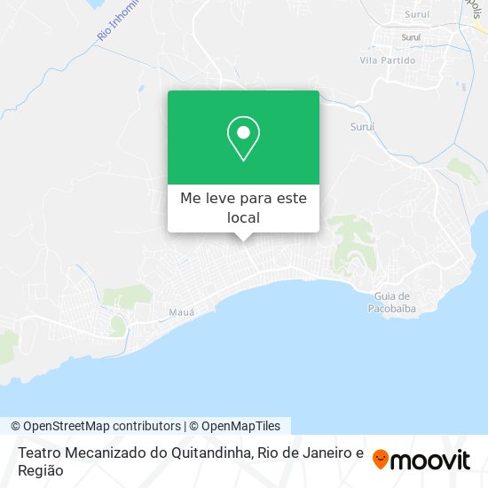 Teatro Mecanizado do Quitandinha mapa