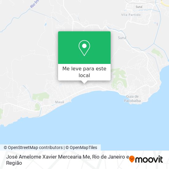 José Amelome Xavier Mercearia Me mapa