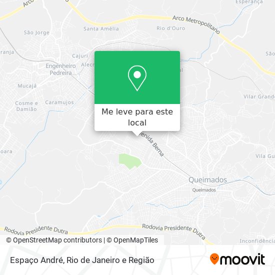 Espaço André mapa