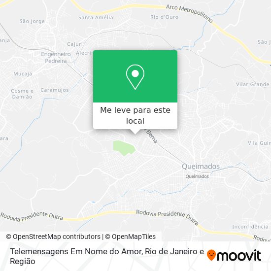 Telemensagens Em Nome do Amor mapa