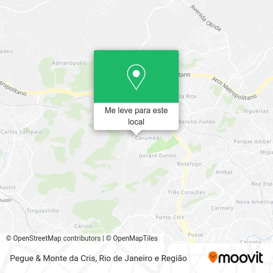 Pegue & Monte da Cris mapa