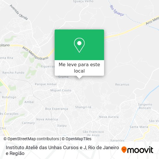 Instituto Ateliê das Unhas Cursos e J mapa