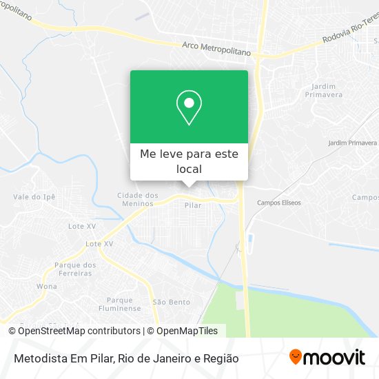 Metodista Em Pilar mapa