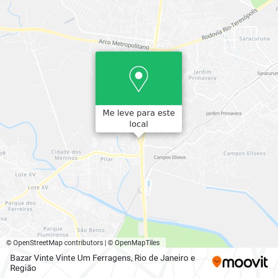 Bazar Vinte Vinte Um Ferragens mapa