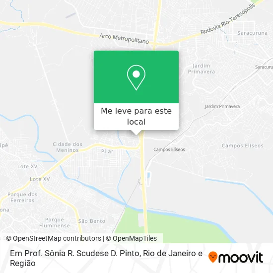 Em Prof. Sônia R. Scudese D. Pinto mapa