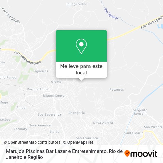 Marujo's Piscinas Bar Lazer e Entretenimento mapa