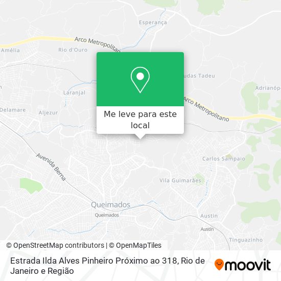 Estrada Ilda Alves Pinheiro Próximo ao 318 mapa