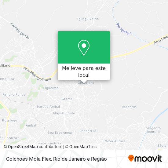 Colchoes Mola Flex mapa