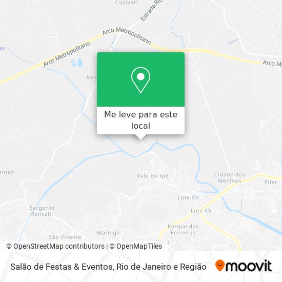 Salão de Festas & Eventos mapa