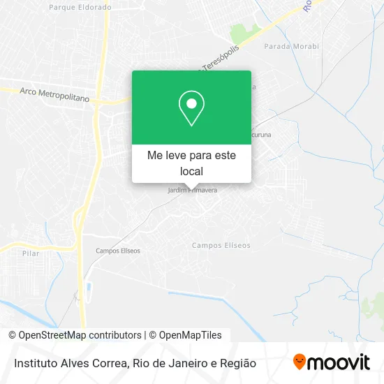 Instituto Alves Correa mapa