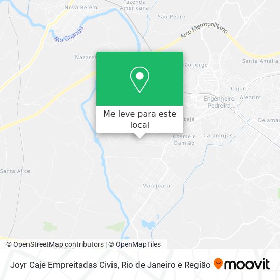 Joyr Caje Empreitadas Civis mapa