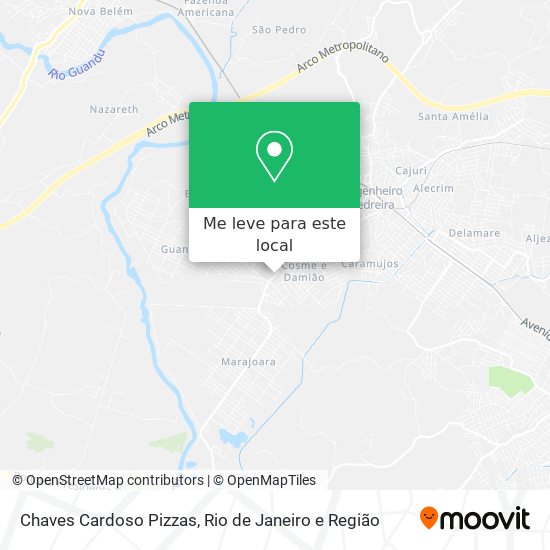 Chaves Cardoso Pizzas mapa