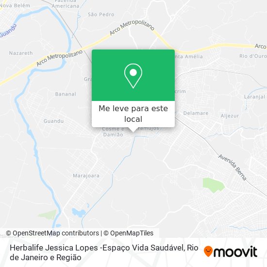 Herbalife Jessica Lopes -Espaço Vida Saudável mapa