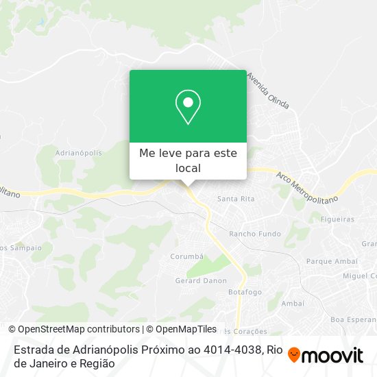 Estrada de Adrianópolis Próximo ao 4014-4038 mapa
