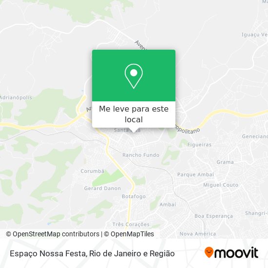 Espaço Nossa Festa mapa