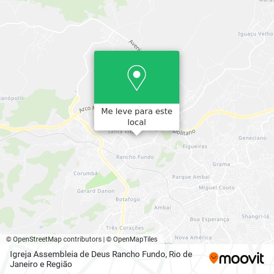 Igreja Assembleia de Deus Rancho Fundo mapa