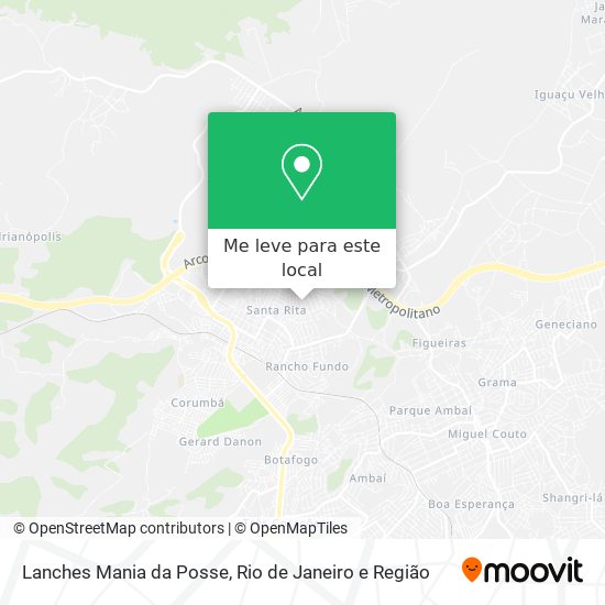 Lanches Mania da Posse mapa