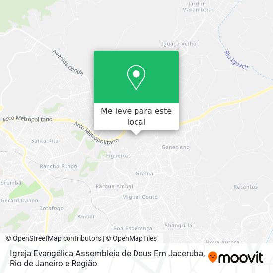 Igreja Evangélica Assembleia de Deus Em Jaceruba mapa