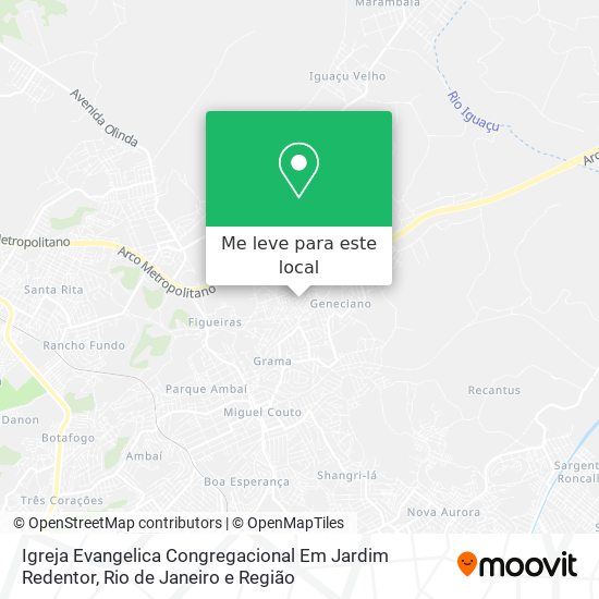 Igreja Evangelica Congregacional Em Jardim Redentor mapa