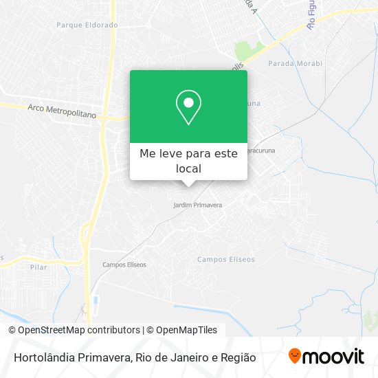 Hortolândia Primavera mapa