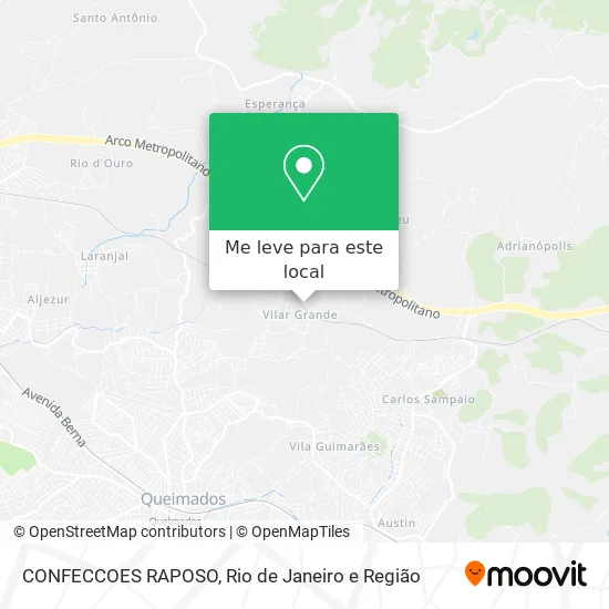 CONFECCOES RAPOSO mapa