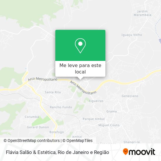 Flávia Salão & Estética mapa