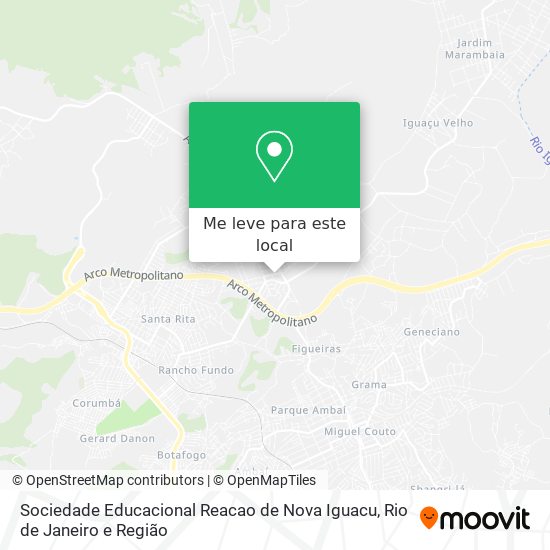 Sociedade Educacional Reacao de Nova Iguacu mapa
