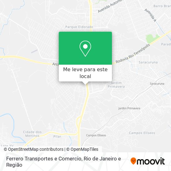 Ferrero Transportes e Comercio mapa